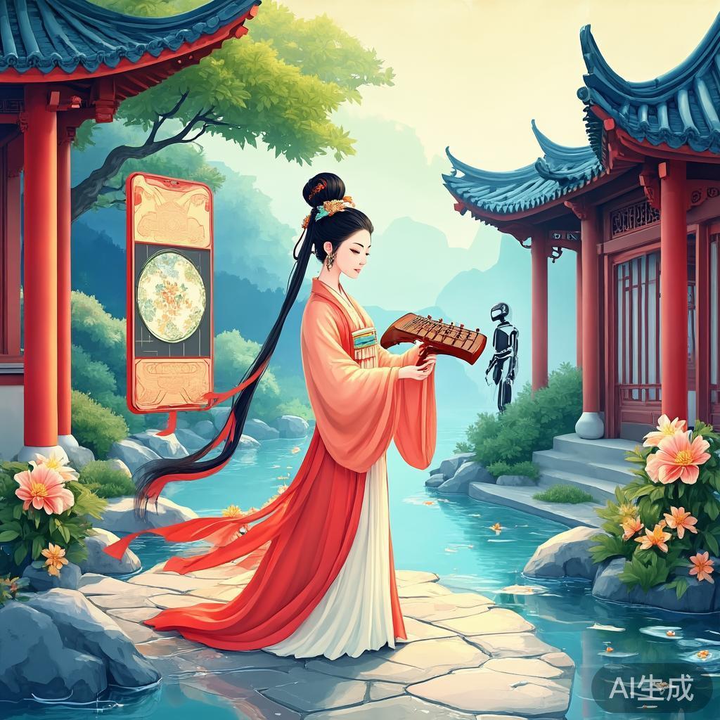 AI古风插画如何调出氛围感